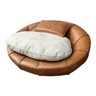 Caminha Pet Poltrona Golden 78cm Courino Caramelo | Bouclé Of